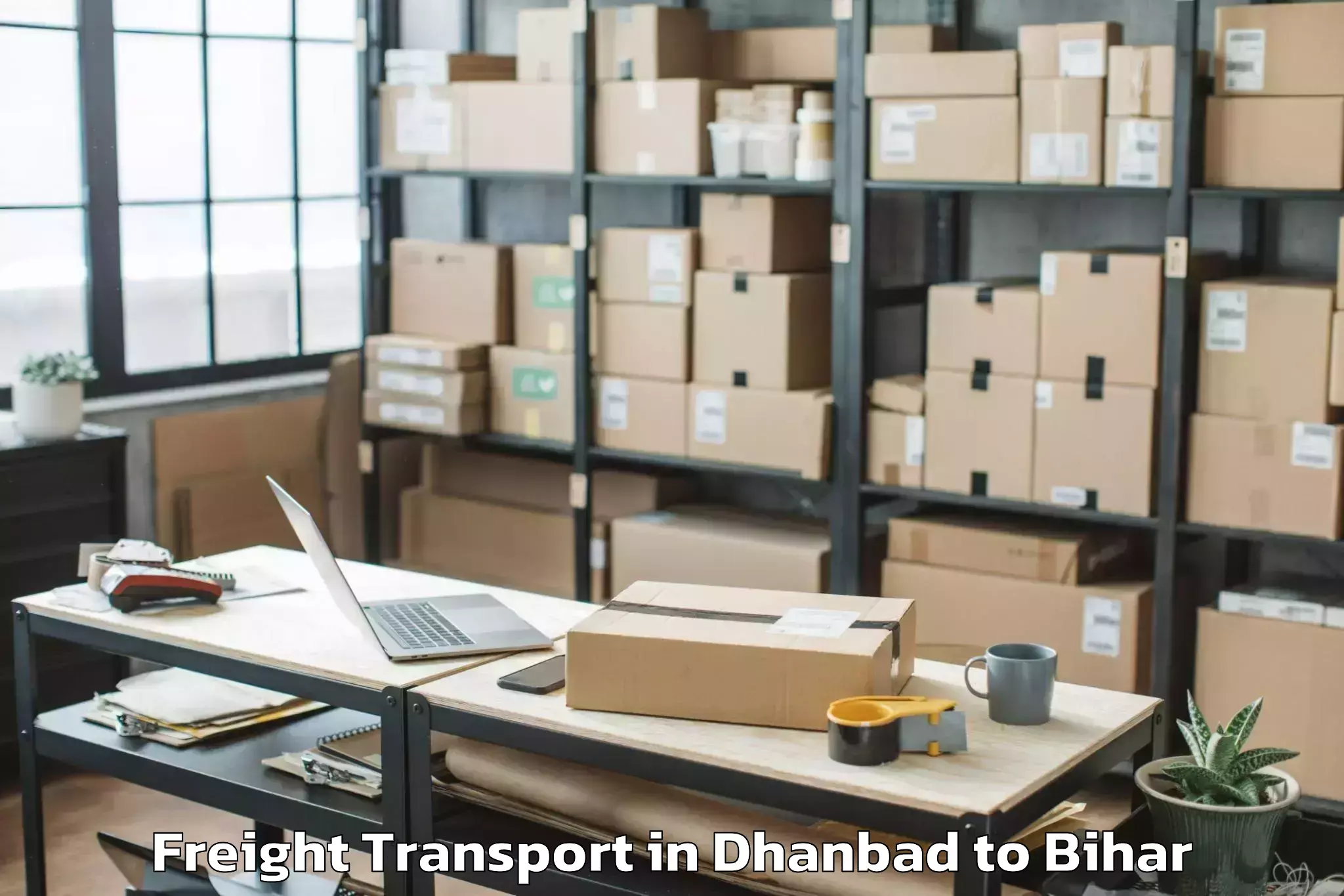 Easy Dhanbad to Ghanshampur Freight Transport Booking